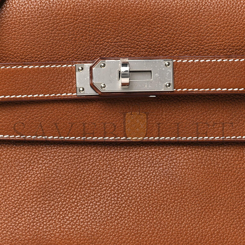 H**mes MASTER BARENIA FAUBOURG KELLY MESSENGER PM FAUVE (24*20*11cm)
